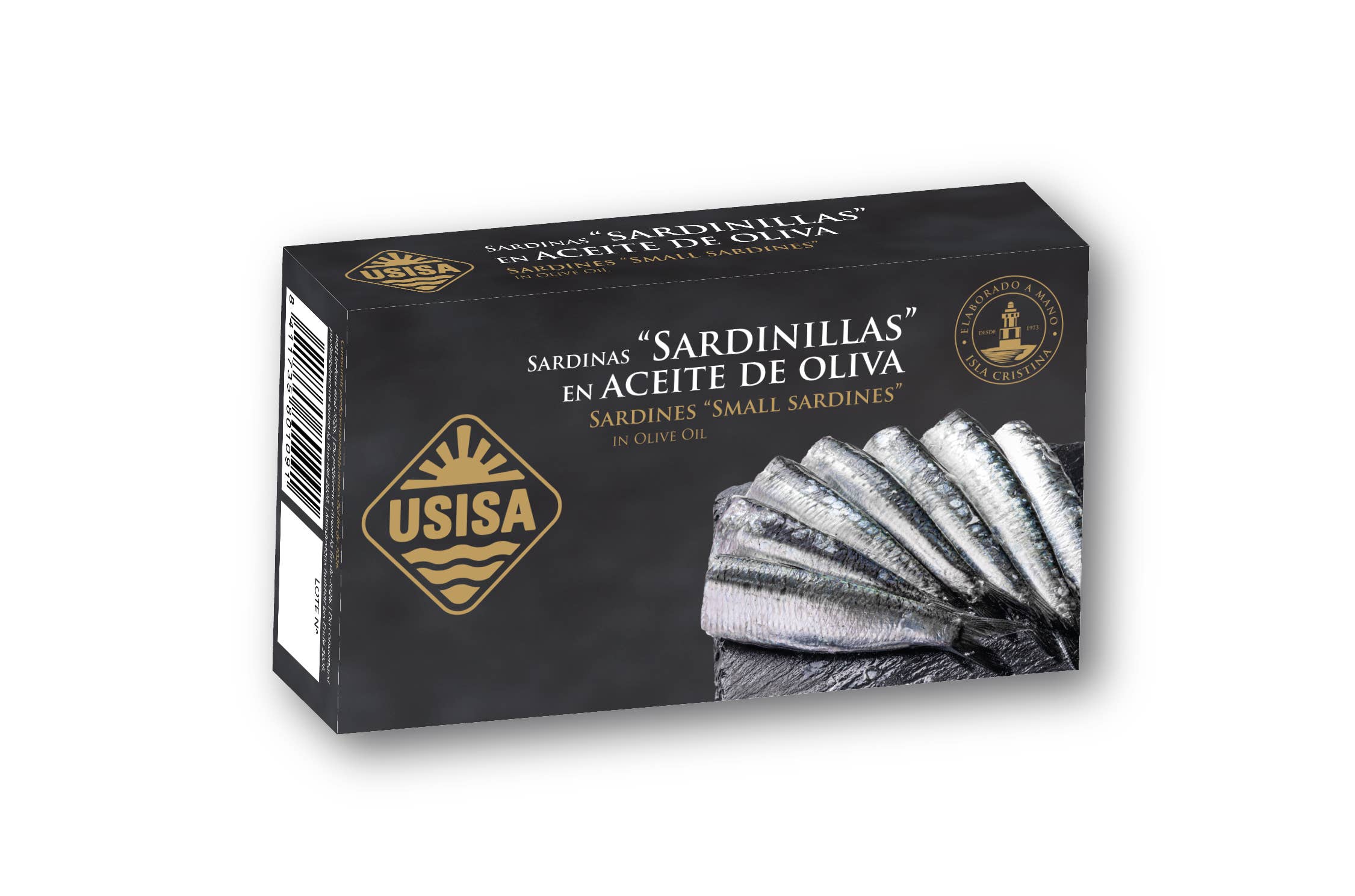 Unión Salazonera Isleña - Wholesale Tinned Fish - USISA - SARDINES IN OLIVE OIL 80G1
