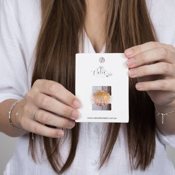 Nakoa The Label - Wholesale Hair clip β Womenβs - Claw Clip -- Clam Shell - Acetate - Small - Shore