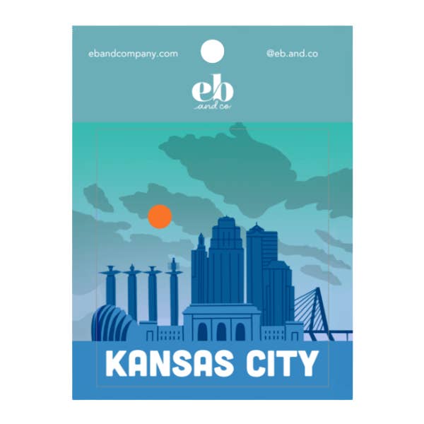Kansas City Sticker - Kansas City Skyline for wholesale by EB and Co.