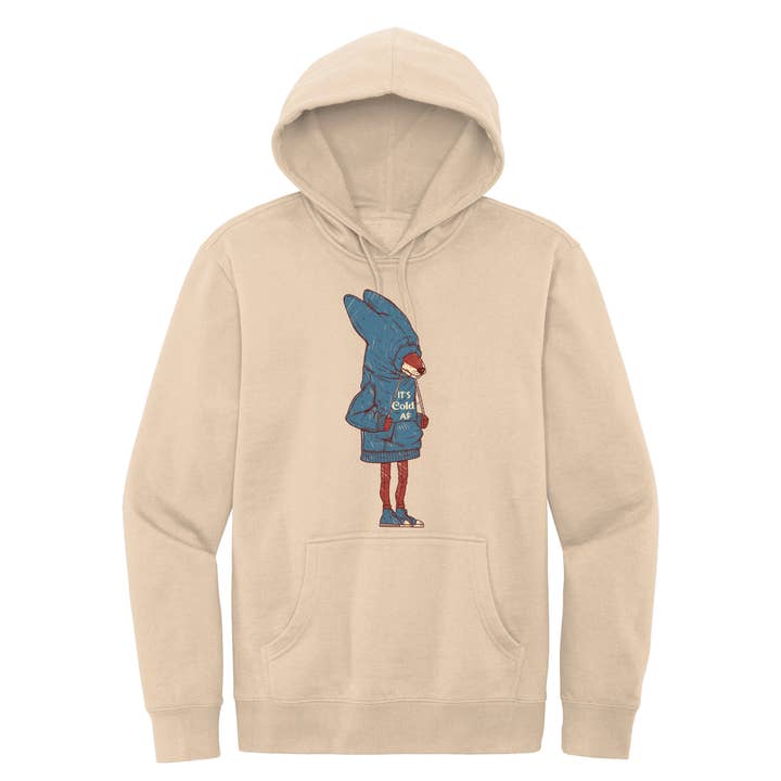 Cream It's Cold as Af Hoodie for wholesale on Faire