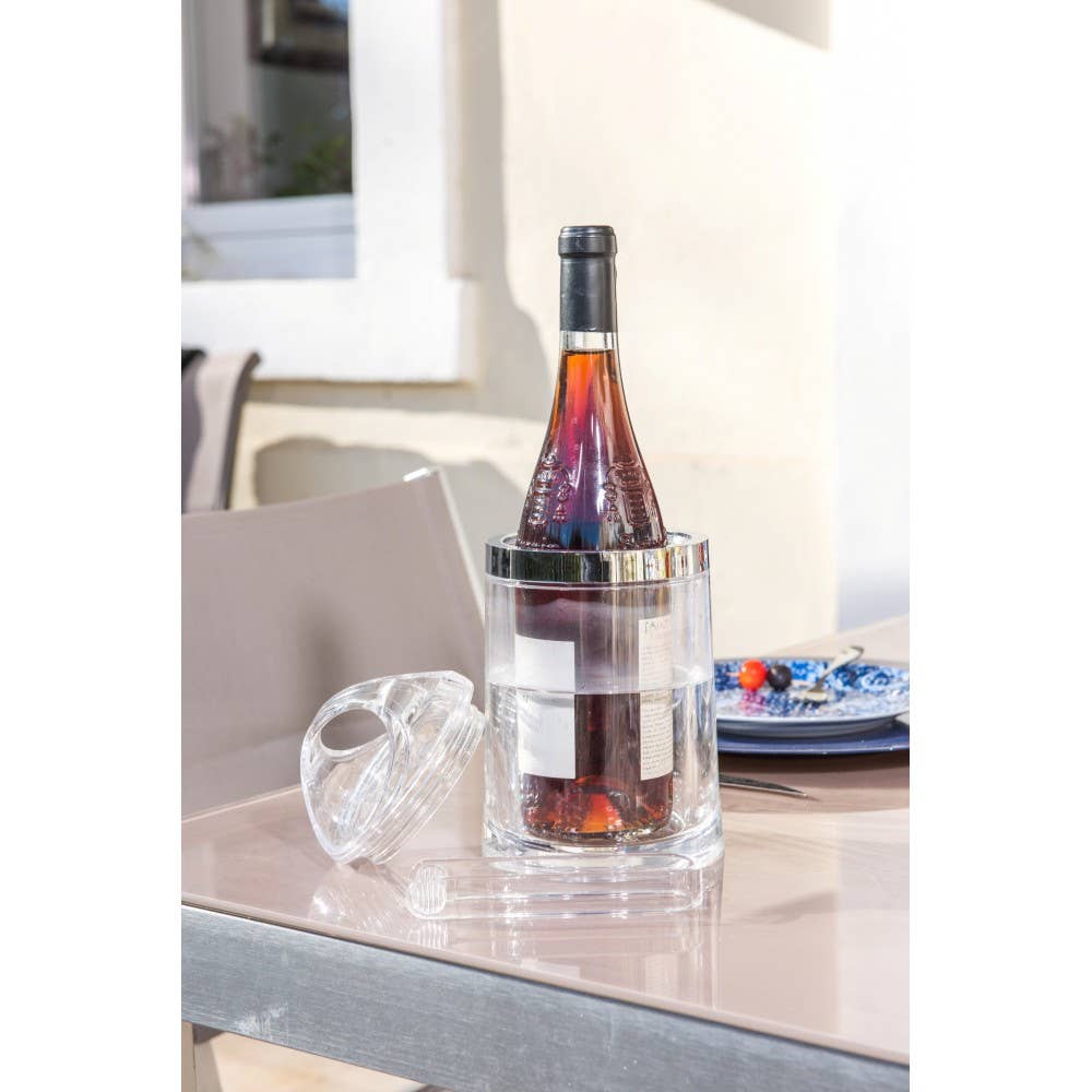 AULICA - Wholesale Party Tub - Acrylic ice bucket with tongs and lid1