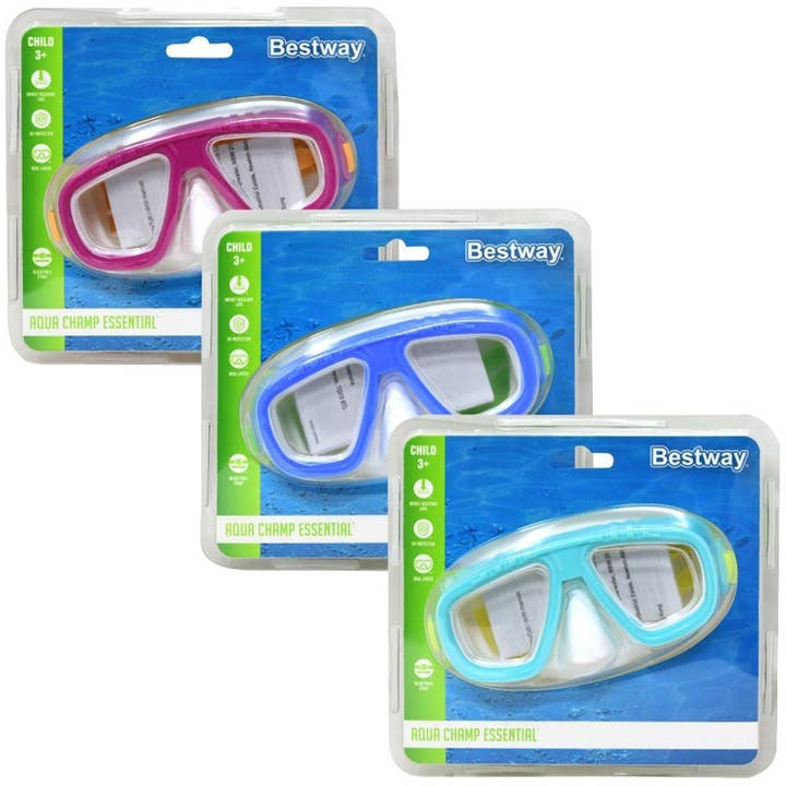 Máscara de Mergulho Hydro Splash Cayman Clamshell 3 Sortidos por atacado de Deluxe Import Trading