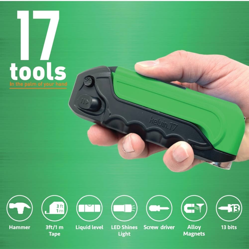 Kelvin Tools - Wholesale Handy Tool - Kelvin 17 - Green - Everyday Urban Tool1