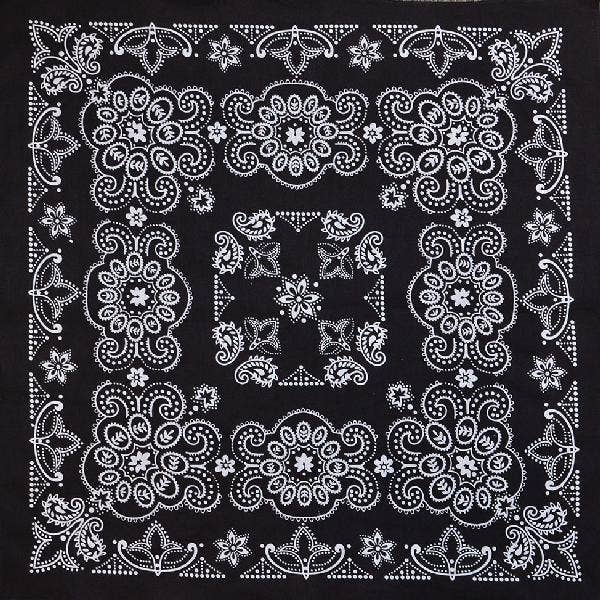 Bandana Nera Oversize per la vendita all'ingrosso da parte di Western Express