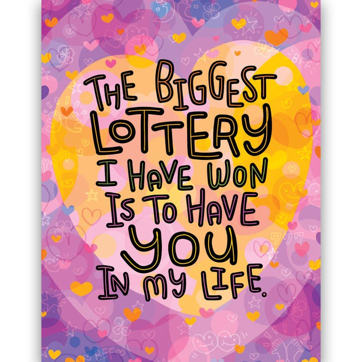 Chika Ando Illustration - Wholesale Love Card - Greeting Card - Lottery