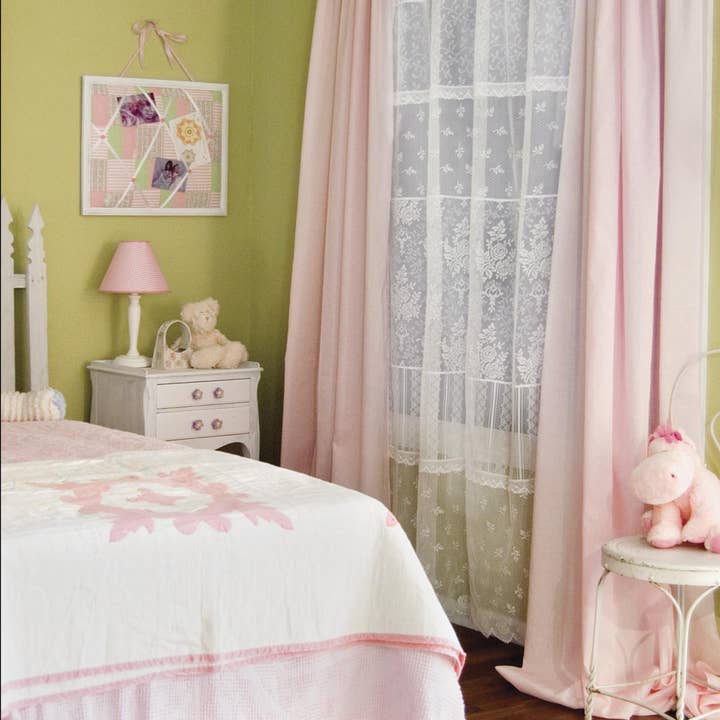 Harmony 60x84 White Lace Curtain Panel for wholesale by Heritage Lace