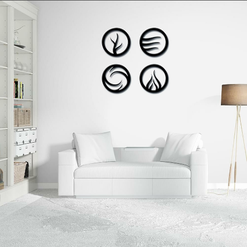 benjashop – wholesale Wall Accent – Four Elements 01 Metal Wall Panel2