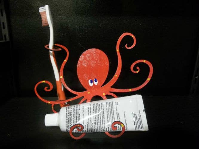 Octopus Adventure by Rebecca Duffy Bush – Großhandel Skulptur – Oktopus - handbemalte Skulptur in 3 Größen und 9 Farben4