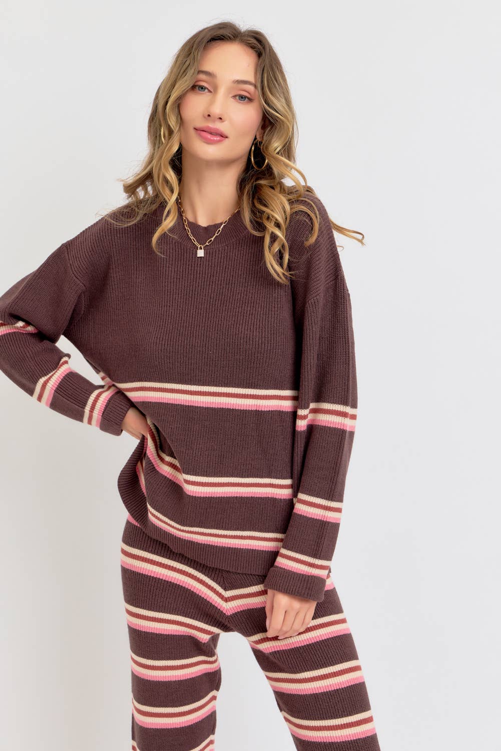 Sweet Lovely by Jen – Engroshandel Pullover - Dame – STRIBET STRIKTOP/SWEATER12