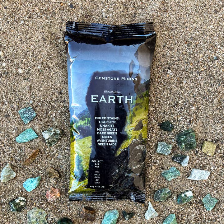 Cold River Mining - Wholesale Spiritual Stone/Crystal - EARTH BAG (ELEMENT SERIES) CASE OF 160