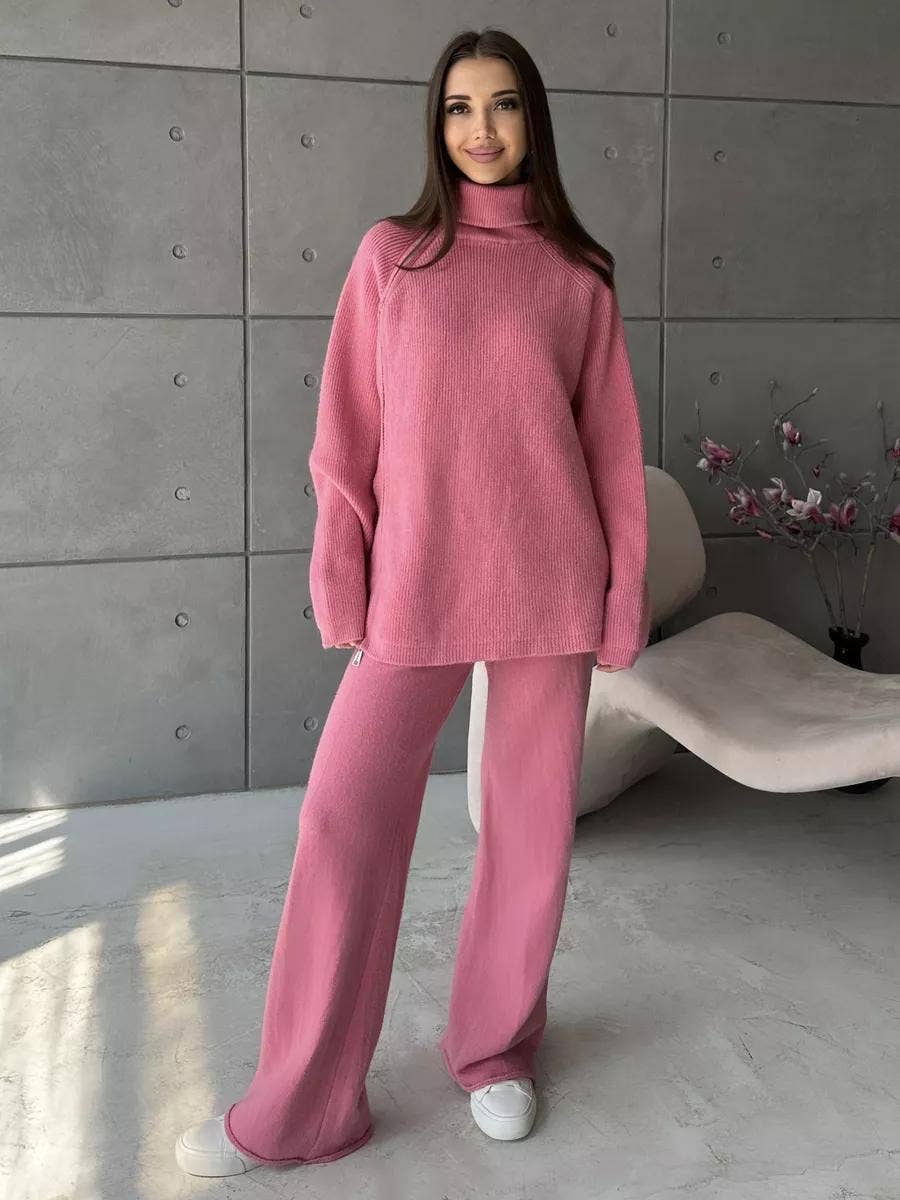 Marayn - Wholesale Top & Pant Set (NOT Loungewear) - Women's - Chic Knit Set Modern European Style for Fall6