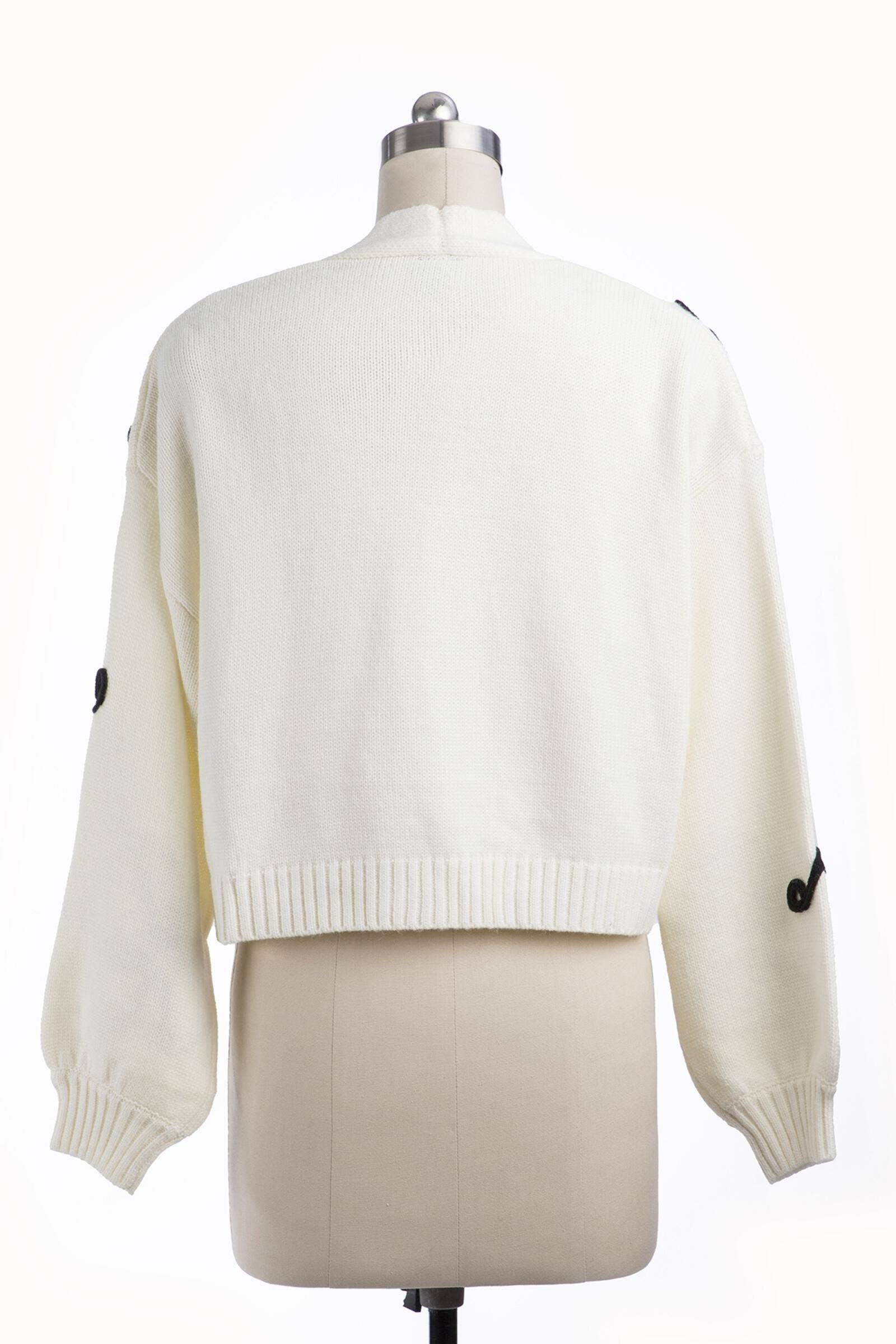 SAACHI – Engroshandel Cardigan - Dame – Beskåret Blomstret Squiggle Cardigan15