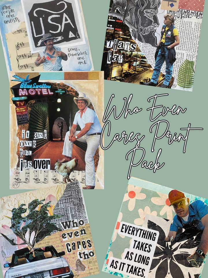 Collage Print Packs for wholesale by The Nest Creative Arts Studio