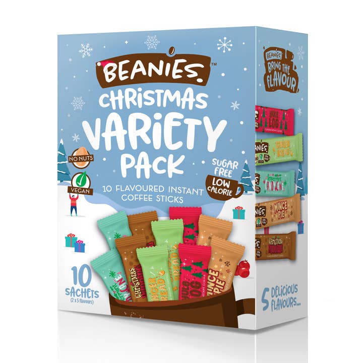 Beanies Christmas Variety Pack Flavoured Coffee for wholesale by Beanies The Flavour Co. Ltd