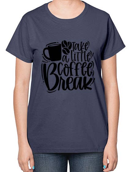 tómate un pequeño descanso para el café 1607# - café - Camiseta de Mujer para venta al por mayor de tshirt unlimited