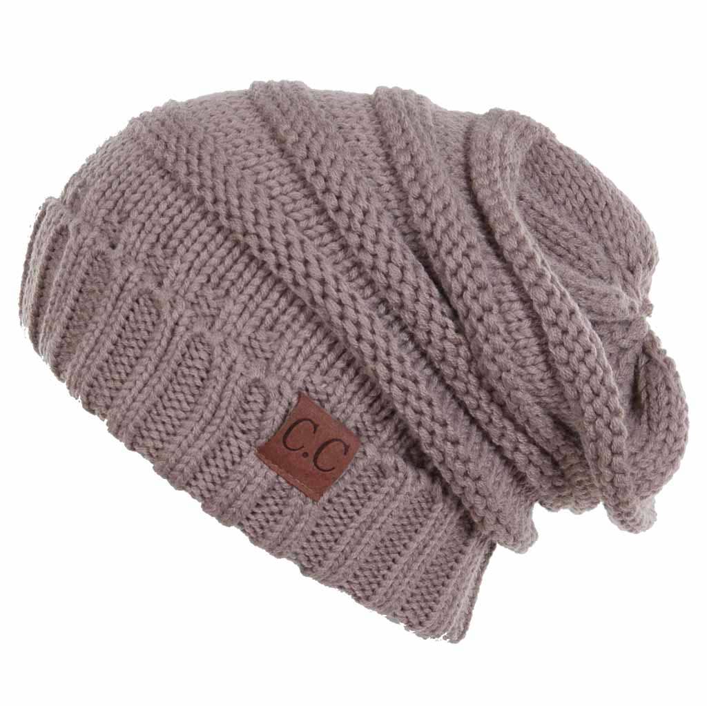 Hana - Wholesale Beanie - Women's - C.C Oversize Slouchy Knitted Beanie25