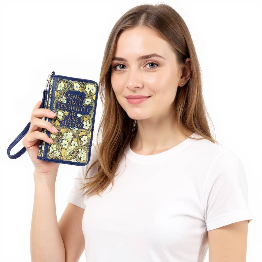 COMECO INC - Wholesale Wallet - Women's - JANE AUSTEN Sense and Sensibility Floral Wallet2