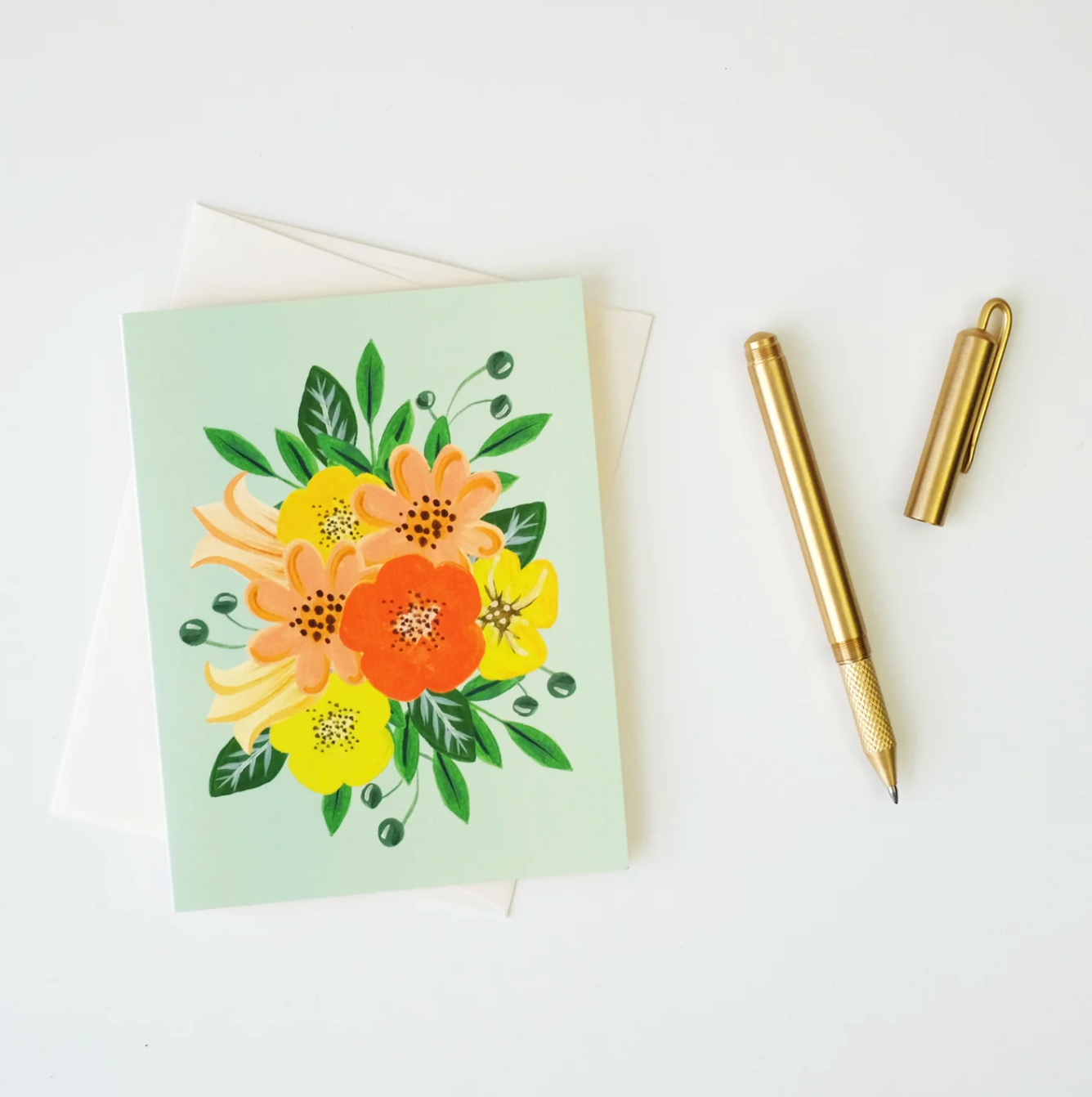 Paige & Willow - Wholesale Everyday Greeting Card - Yellow Flowers Card1
