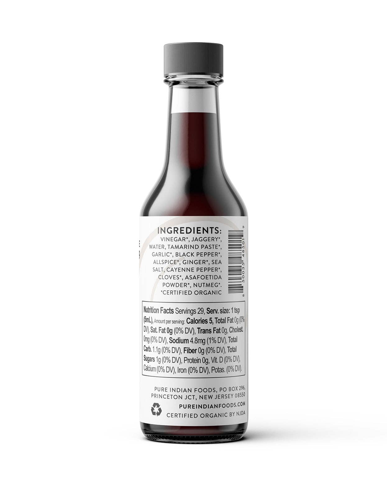 Pure Indian Foods - Wholesale Sauce - Worcestershire Sauce, Certified Organic - 5 fl oz3