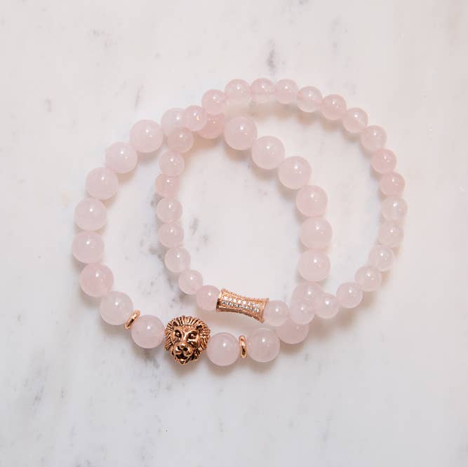 Ensemble de bracelet en or rose pour la vente par Coil & Connect
