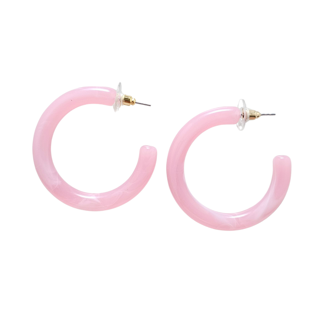Spiffy & Splendid - Wholesale Hoop Earrings - Josie Hoops - Pink // Jewelry, Earrings, Gift9