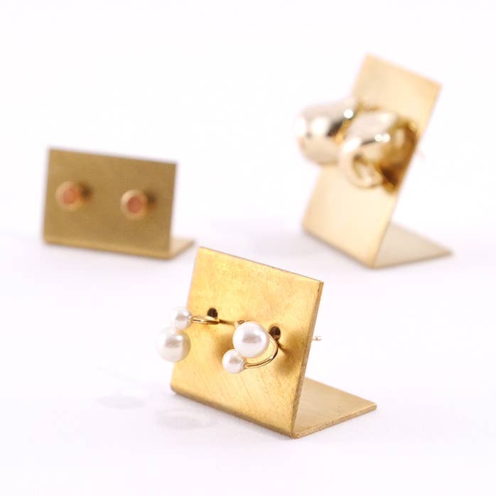 Brass Earring Holder Plate – Minimal Jewelry Display for wholesale by shesay