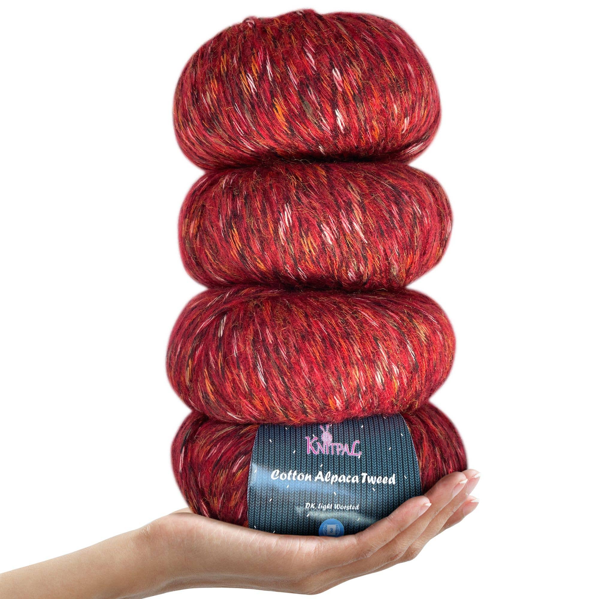 KnitPal - Wholesale Yarn - Cotton Alpaca Tweed - #3 Dk27