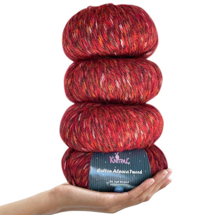 KnitPal - Wholesale Yarn - Cotton Alpaca Tweed - #3 Dk27