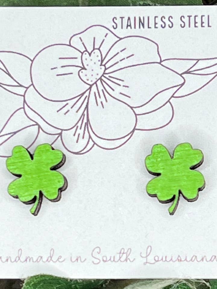 Oh! So Lucky Stud Earrings for wholesale by Geaux Magnolia