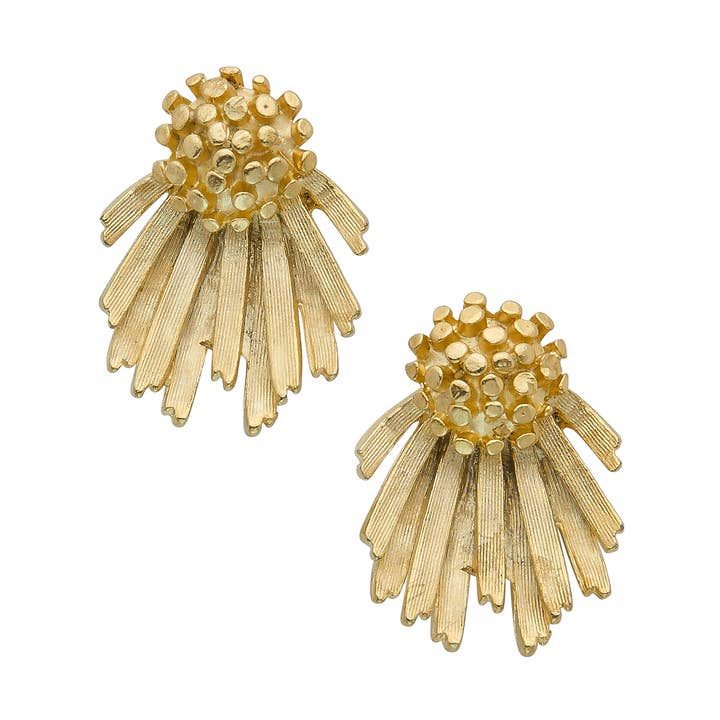Gold Cluster/Fan Studs for wholesale by Susan Shaw