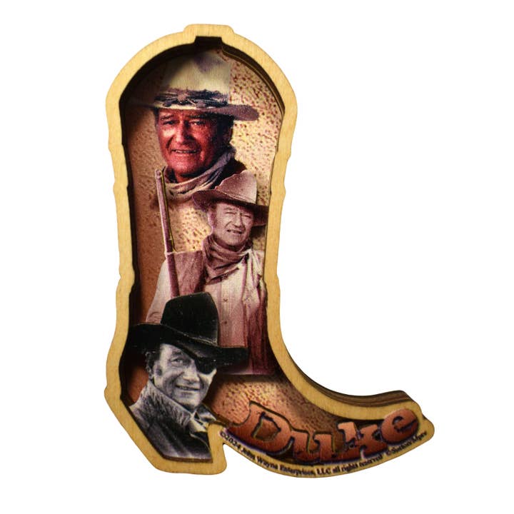 John Wayne Magnet - Boot Layered for wholesale by MID-SOUTH PRODUCTS
