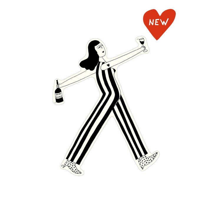 helen b - Wholesale Sticker - vinyl sticker wine o'clock