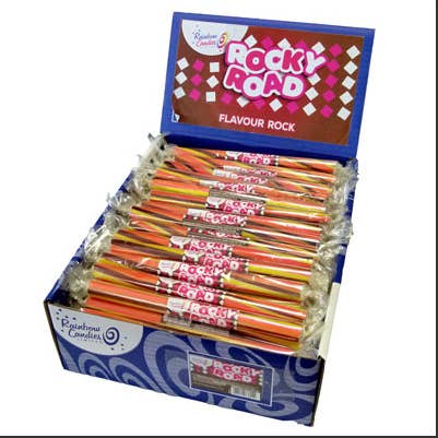 Rainbow Candies – wholesale Boiled sweets – Novelty Flavoured Rock Bar - Rocky Road