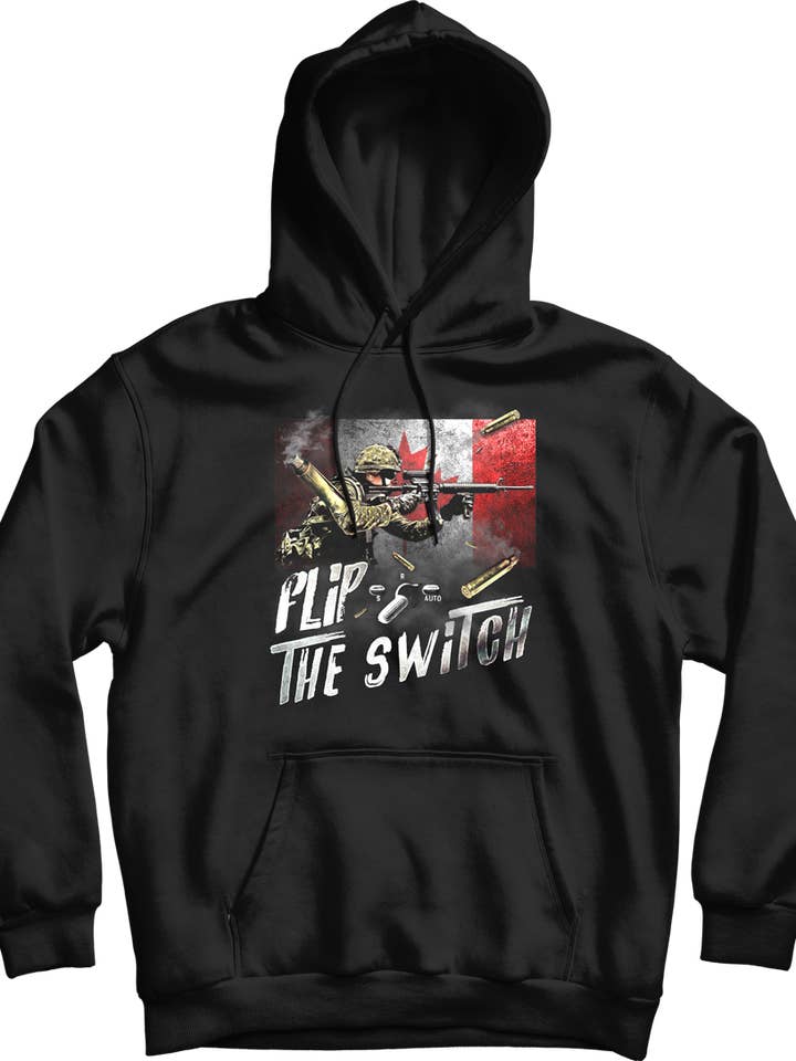 Felpa con cappuccio Flip The Switch per la vendita all'ingrosso da parte di Canada for Victory