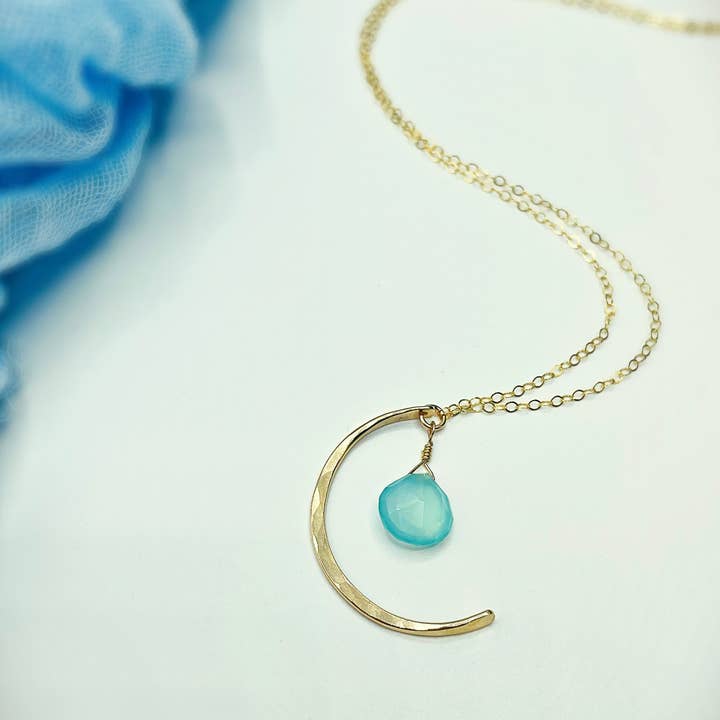 REMOVED BRAND - Wholesale Pendant/Charm Necklace - Blue Sky Luna Necklace2