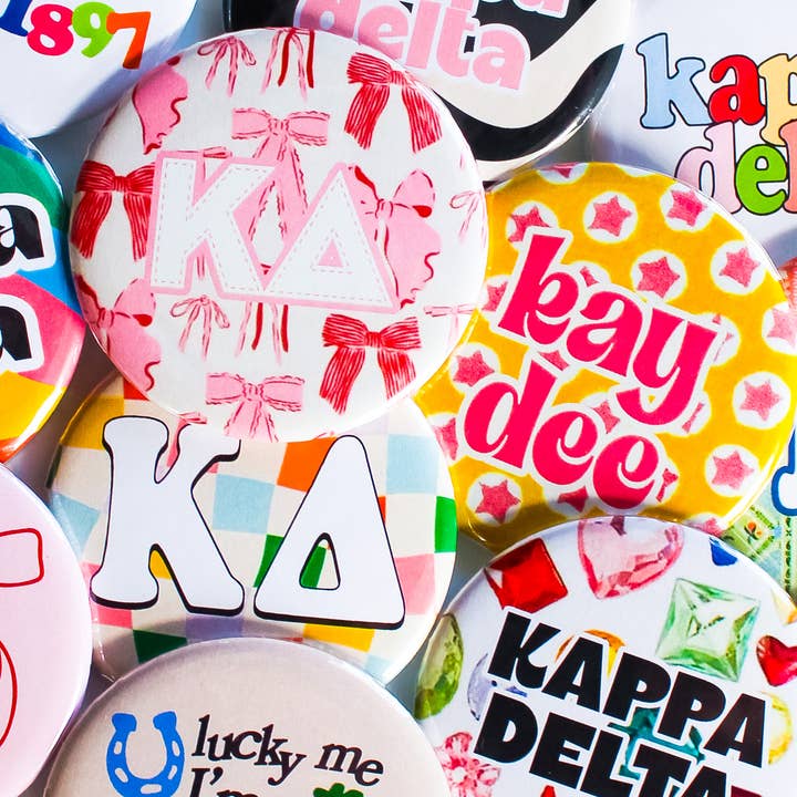 Duo Threads - Wholesale Lapel Pin/Button - Kappa Delta Assorted Buttons 0