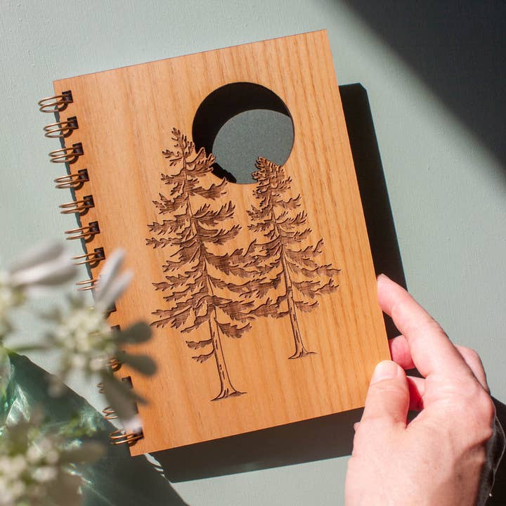 Hereafter - Wholesale Journal/Diary - Evergreen Trees Wood Journal0