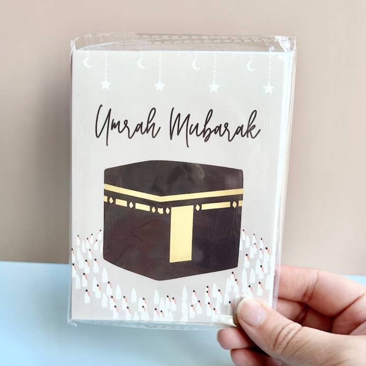 Nour Emporium - Wholesale Eid & Ramadan Card - umrah mubarak greeting card - style #10