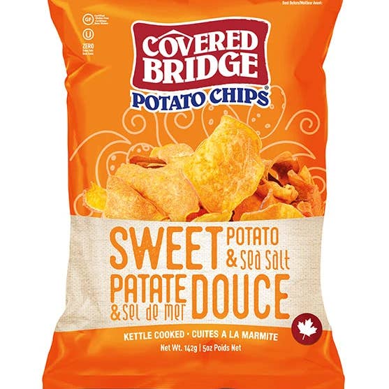Covered Bridge - Wholesale Chips - 142g Salted Sweet Potato Chips0