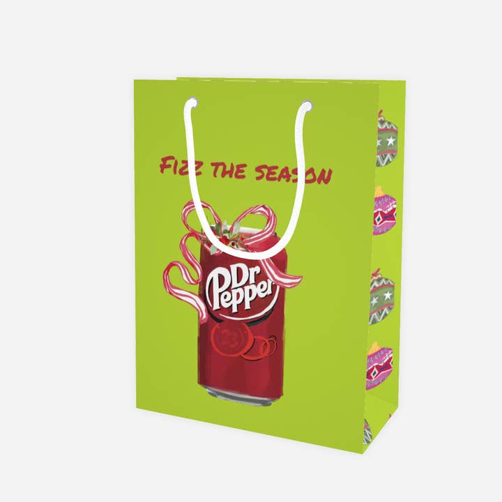 Dr Pepper 'Fizz the Season' Gift Bag | Christmas Holiday for wholesale by Hey Y'all Party