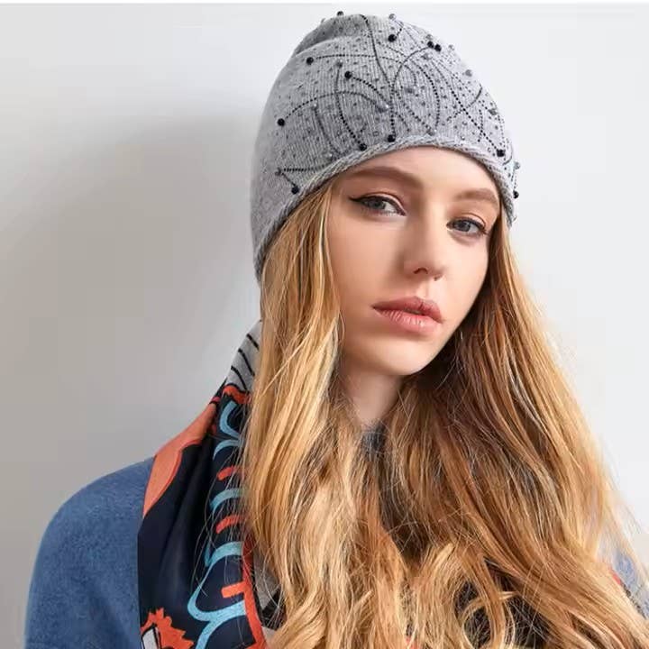 The Pathz - Hats, Bags & Lifestyle - Wholesale Beanie - Women's - Sparkling Beads & Jewel Beanie7