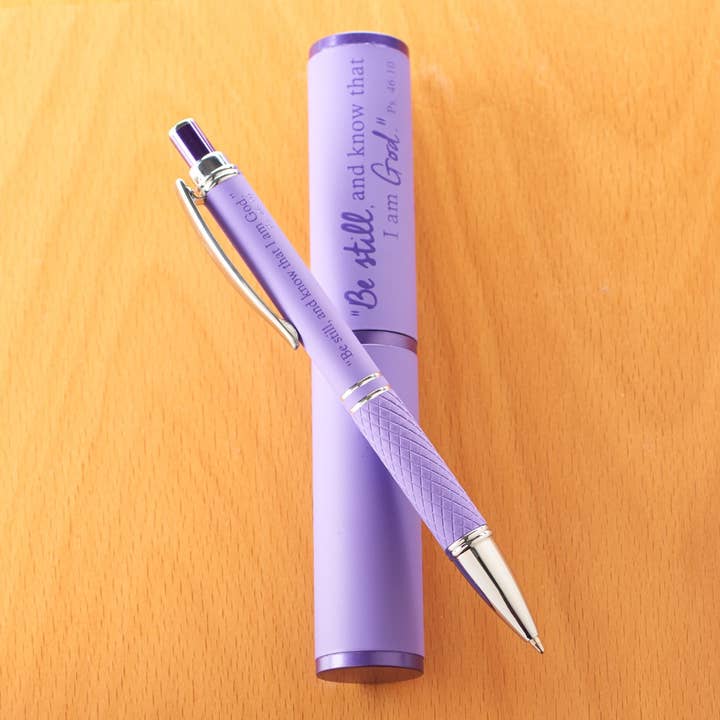 Christian Art Gifts - Wholesale Pen - Stylish Pen & Case 30pc Pre-Packed Cardboard Merchandiser