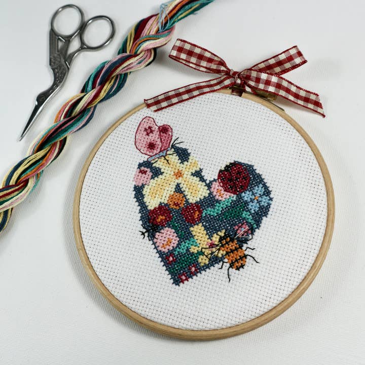 Stitchkits Crafts - Wholesale Embroidery/Cross Stitch Supplies - Woodland Heart, Cross Stitch Kit2