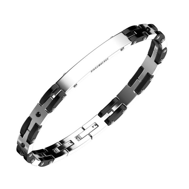 CLAB10WB - 316l stålarmband med IP-behandling för wholesale av BIKKEMBERGS