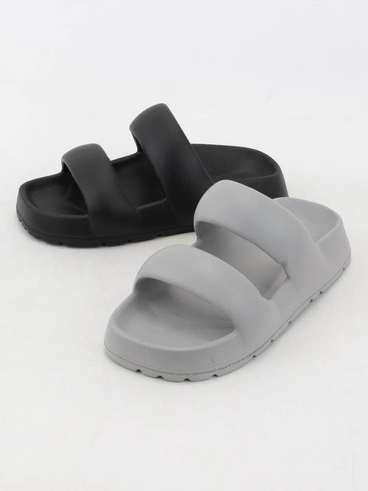 CCOCCI - Wholesale Sandals – Women's - MADLO LIGHTWEIGHT EVA SLIDE SANDAL WITH SOLID DOUBLE STRAP2