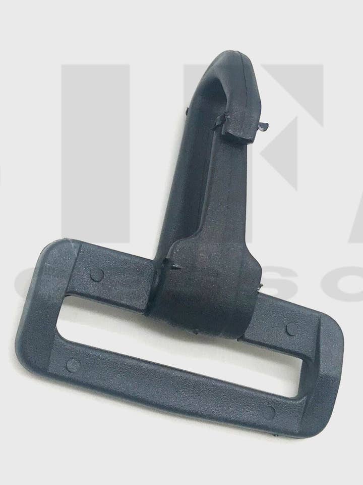 Mosquetón de plástico 4 cm Negro para venta al por mayor de Gifa Accessori