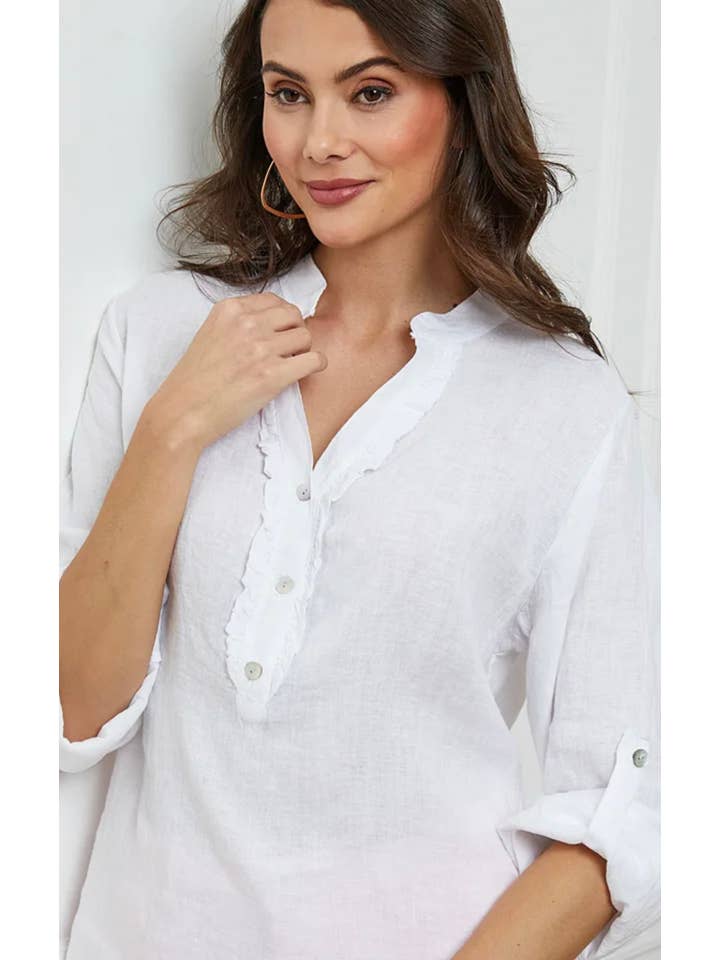 LÉA & LUC – wholesale Blouse – Women’s – 100% Linen Blouse REF. 664940