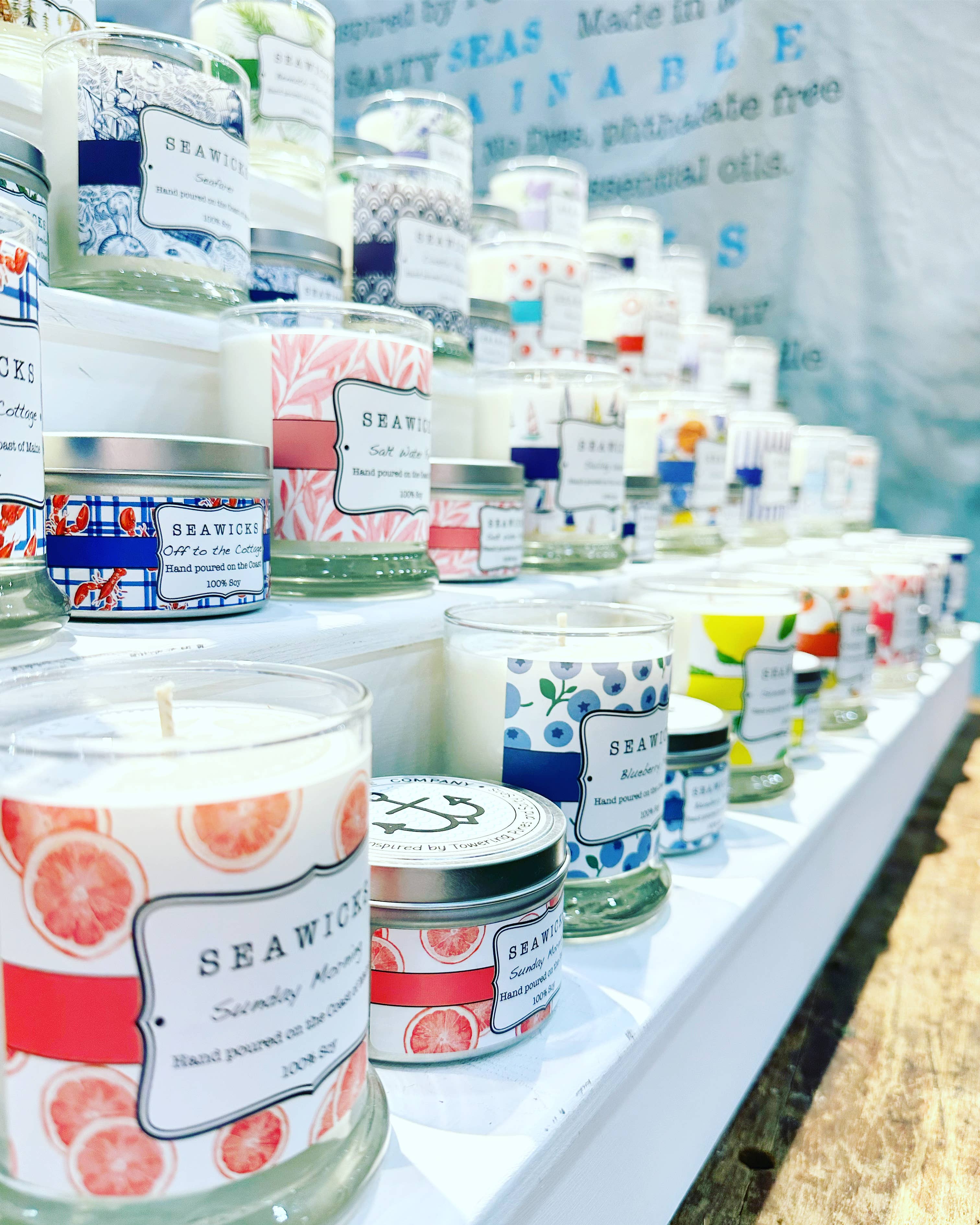 Seawicks Candle Company – wholesale Jar/filled candle – Beneath The Pines 100% Soy Candle1