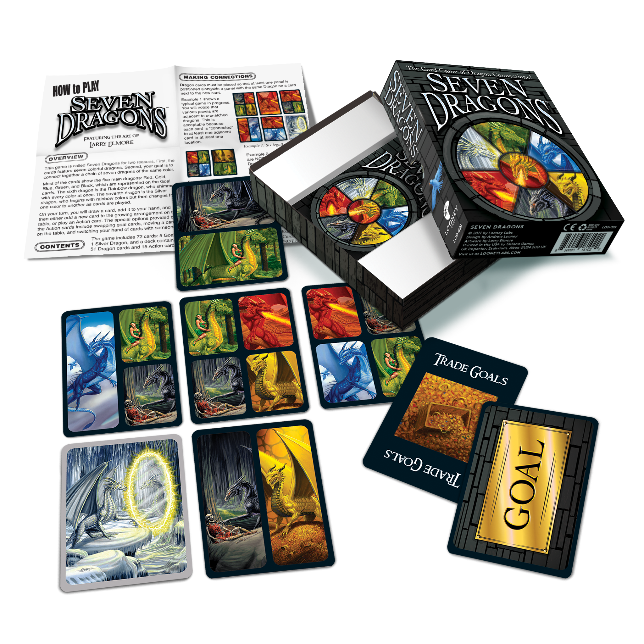 Looney Labs - Wholesale Card Game - Seven Dragons1