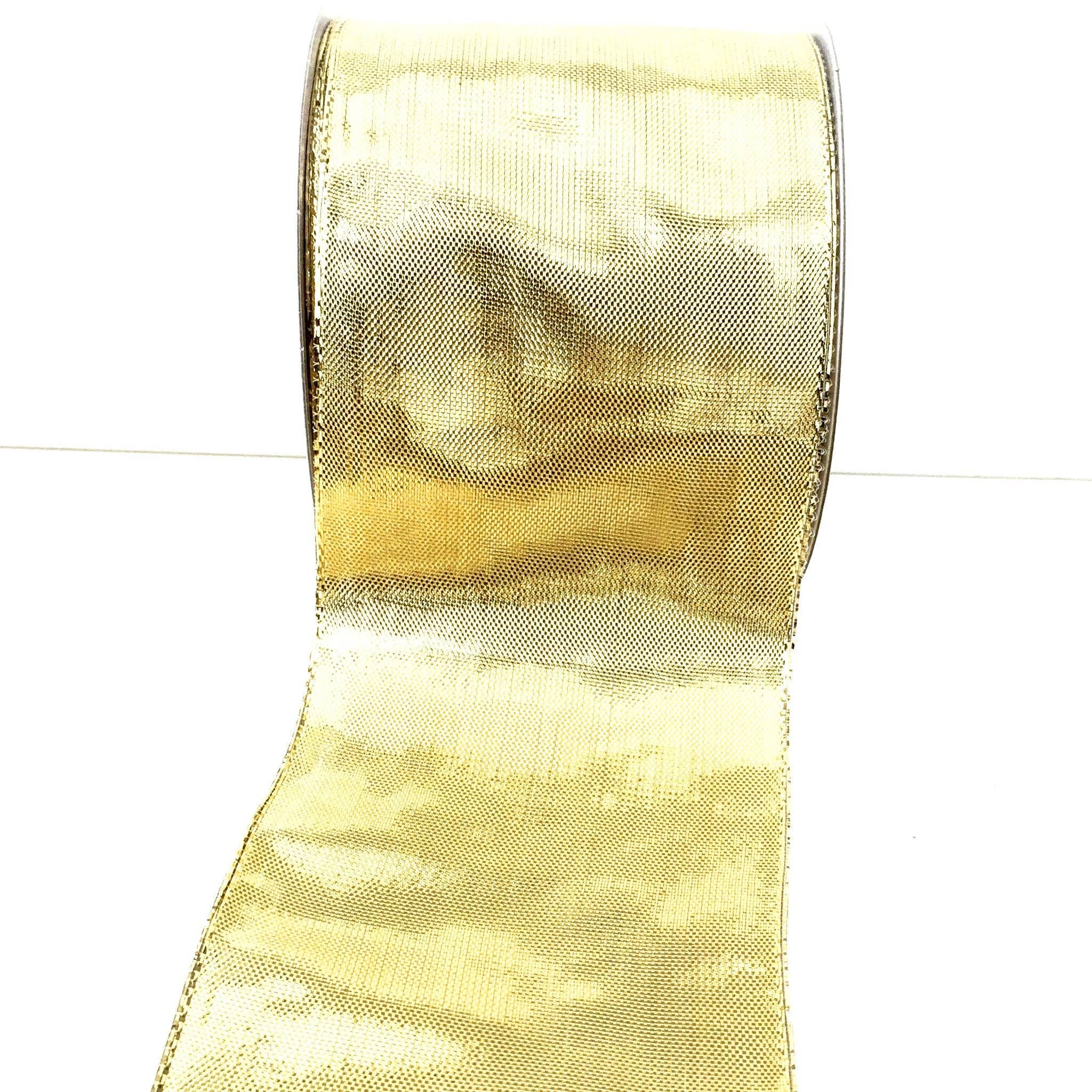 Lee Display - Wholesale Ribbon - Gift Wrapping - Gold Christmas Ribbon4